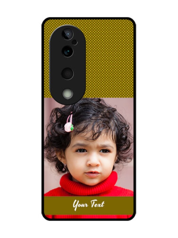 Custom Vivo T3 Ultra Custom Glass Phone CaseSimple Green Color Design