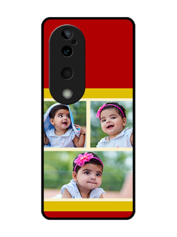Custom Vivo T3 Ultra Custom Glass Phone CaseMultiple Pic Upload Design
