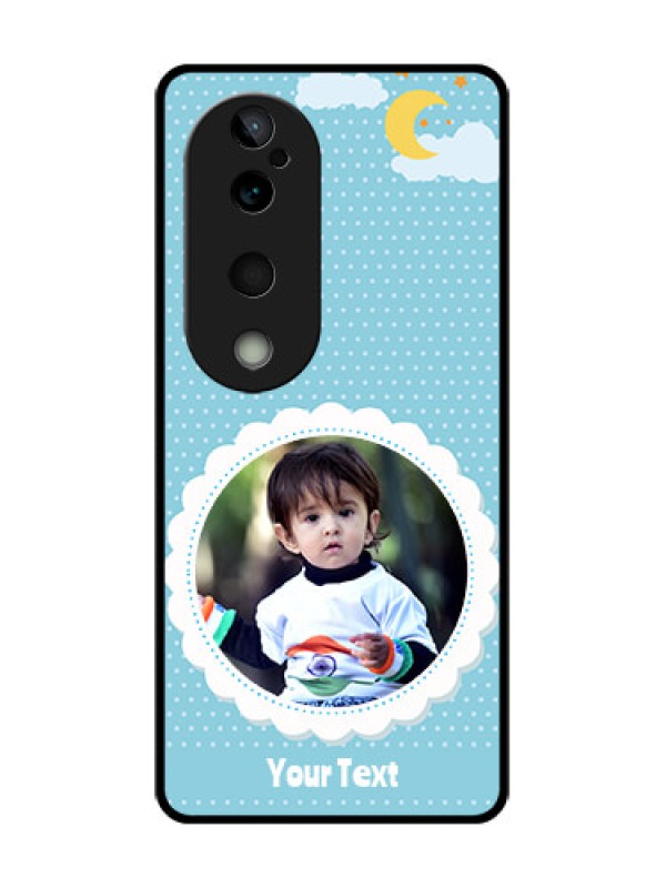 Custom Vivo T3 Ultra Custom Glass Phone CaseViolet Pattern Design