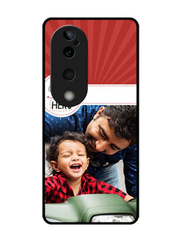 Custom Vivo T3 Ultra Custom Glass Phone CaseMy Dad Hero Design