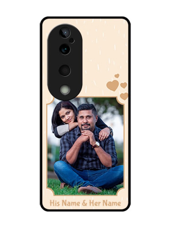 Custom Vivo T3 Ultra Custom Glass Phone CaseWith Confetti Love Design