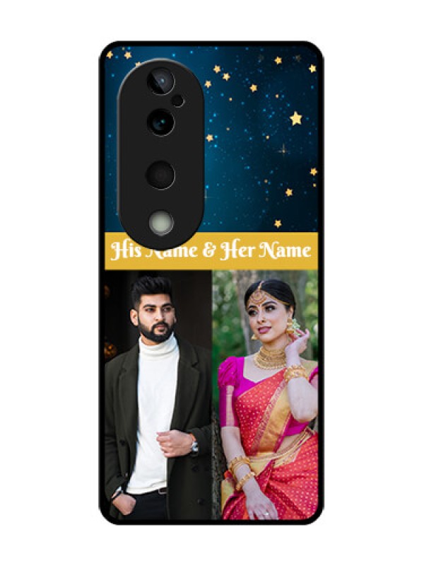Custom Vivo T3 Ultra Custom Glass Phone CaseGalaxy Stars Backdrop Design