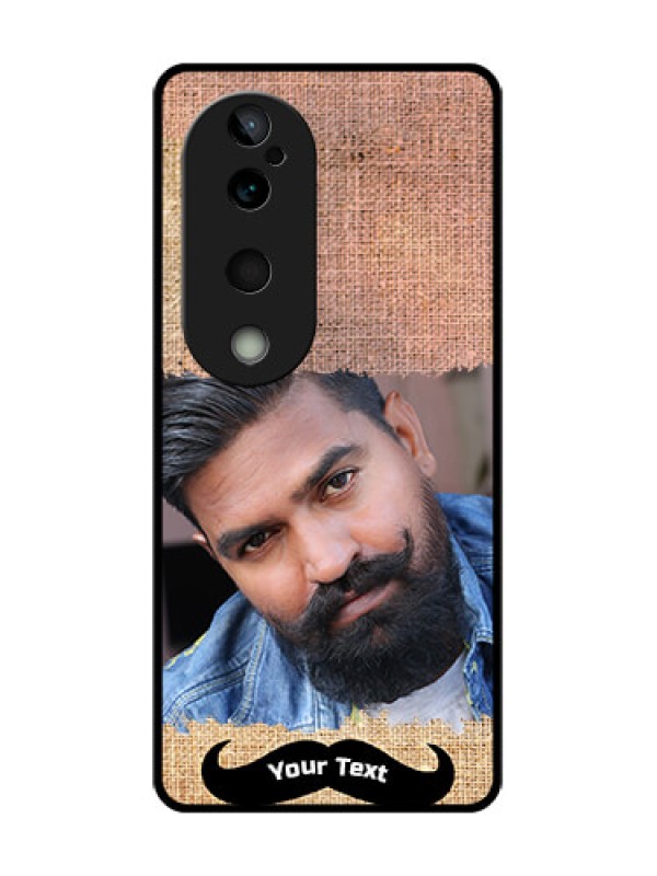 Custom Vivo T3 Ultra Custom Glass Phone CaseWith Texture Design