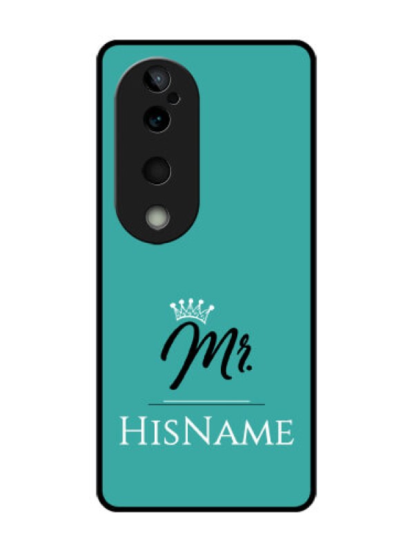 Custom Vivo T3 Ultra Custom Glass Phone CaseMr With Name Design