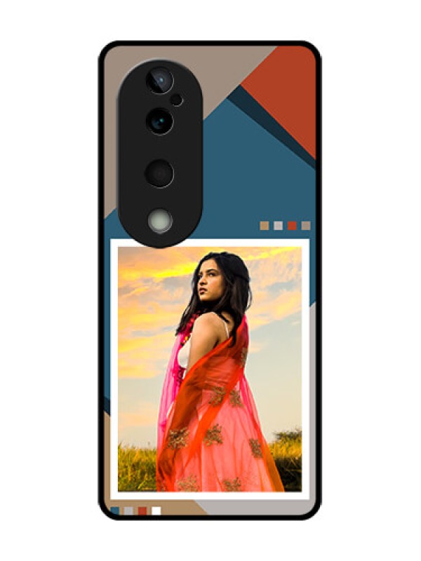 Custom Vivo T3 Ultra Custom Glass Phone CaseRetro Color Pallet Design