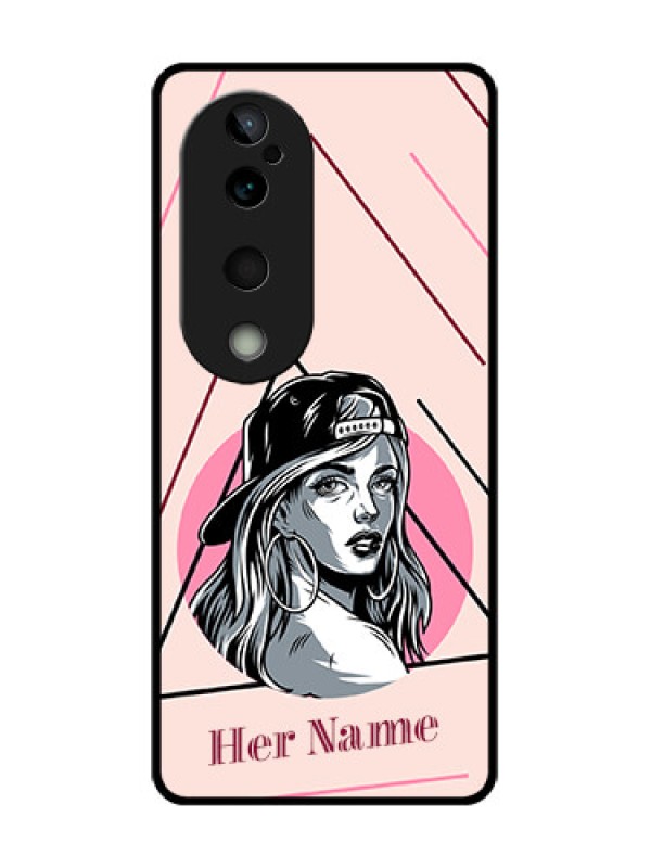 Custom Vivo T3 Ultra Custom Glass Phone CaseRockstar Girl Design