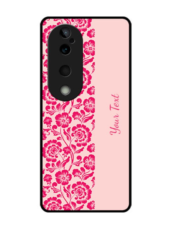 Custom Vivo T3 Ultra Custom Glass Phone CaseAttractive Floral Pattern Design