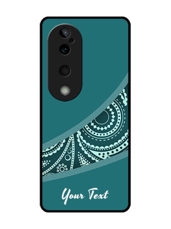 Custom Vivo T3 Ultra Custom Glass Phone CaseSemi Visible Floral Design
