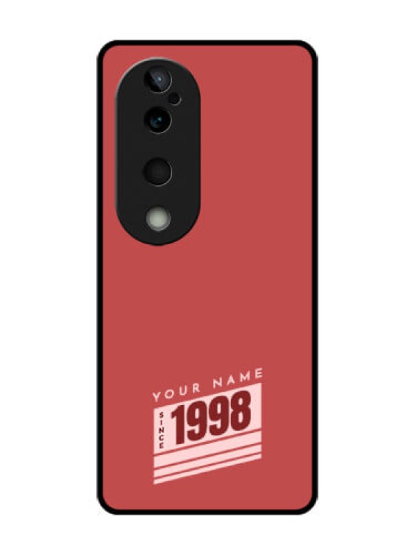 Custom Vivo T3 Ultra Custom Glass Phone CaseRed Custom Year Of Birth Design