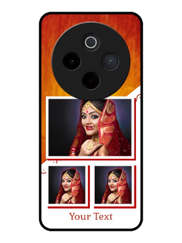 Custom Vivo T4 5G Custom Glass Phone Case - Wedding Memories Design