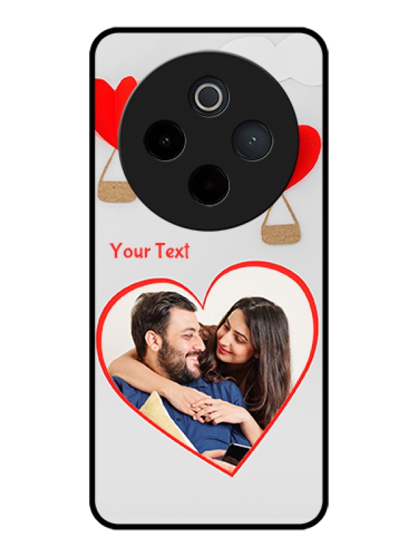 Custom Vivo T4 5G Custom Glass Phone Case - Parachute Love Design