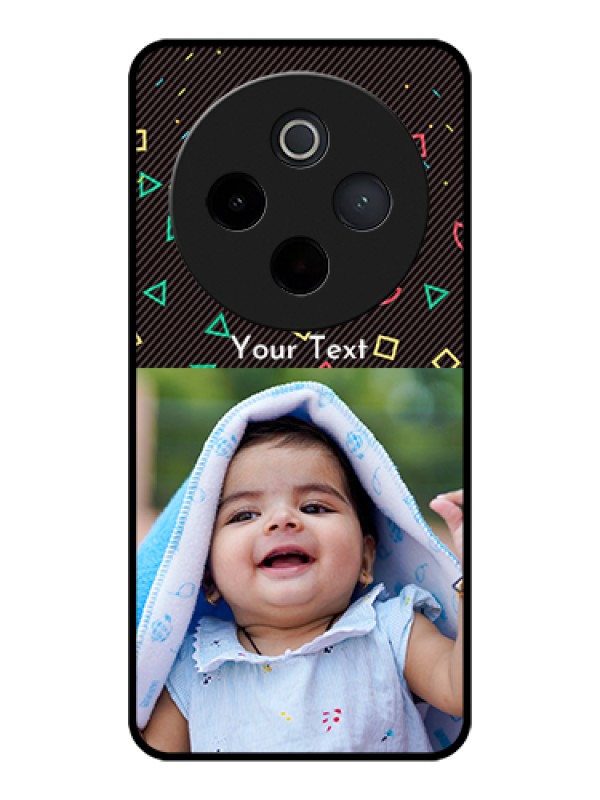 Custom Vivo T4 5G Custom Glass Phone Case - With Confetti Birthday Design
