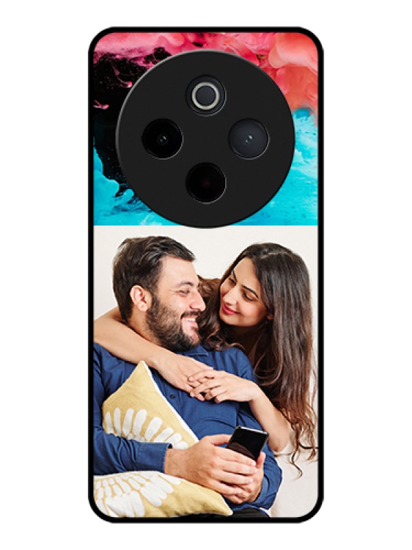 Custom Vivo T4 5G Custom Glass Phone Case - Quote With Acrylic Painting Design