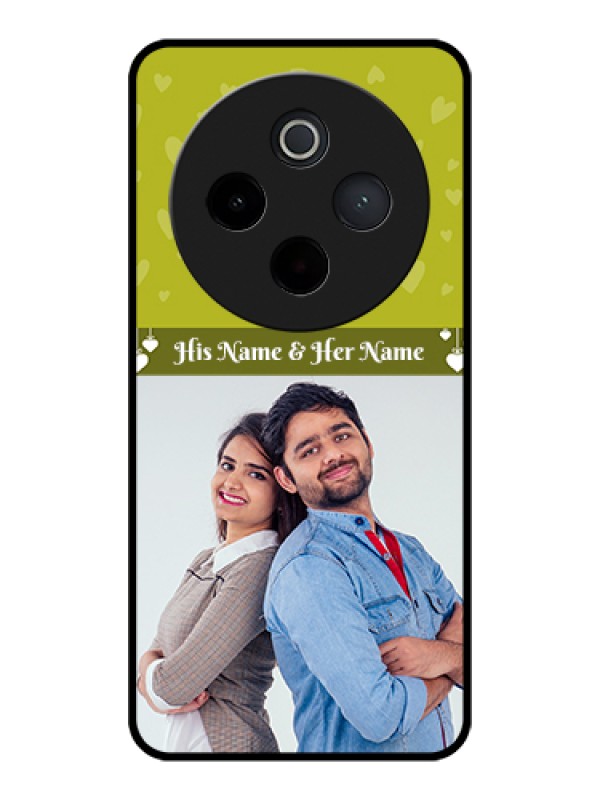 Custom Vivo T4 5G Custom Glass Phone Case - You & Me Heart Design