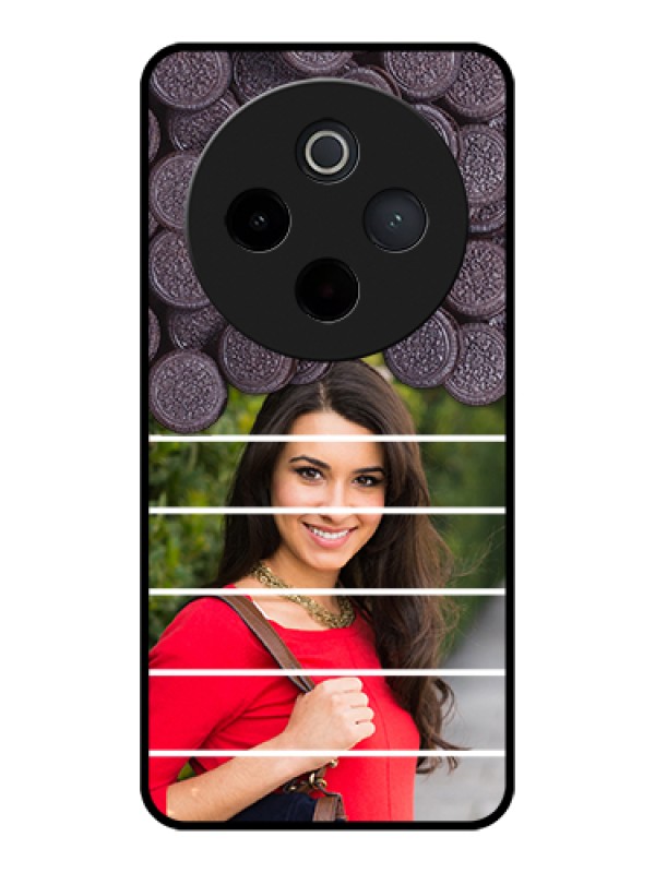 Custom Vivo T4 5G Custom Glass Phone Case - With Oreo Biscuit Design