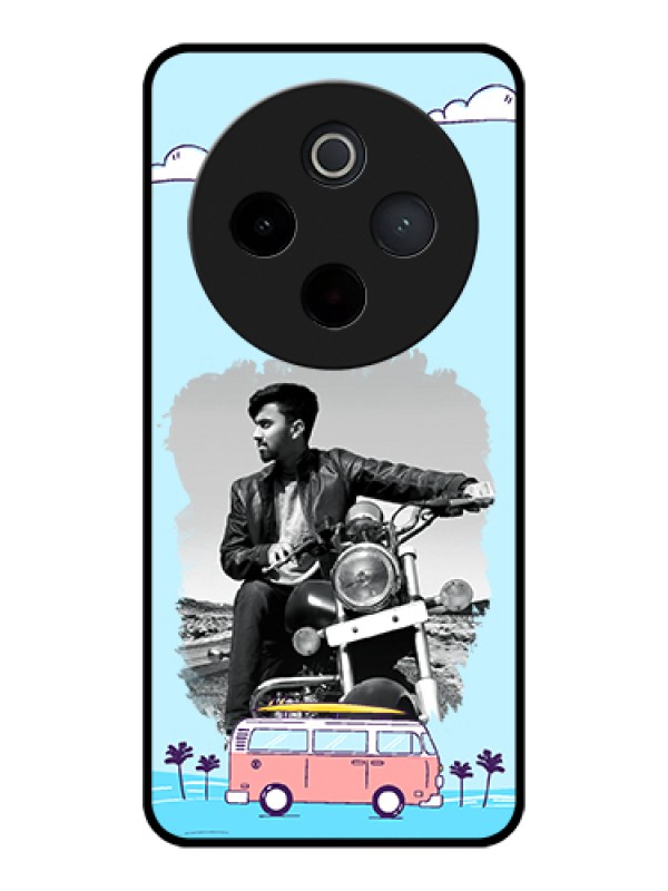 Custom Vivo T4 5G Custom Glass Phone Case - Travel & Adventure Design