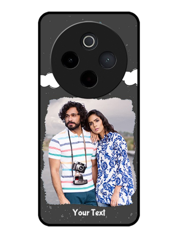 Custom Vivo T4 5G Custom Glass Phone Case - Splashes With Love Doodles Design