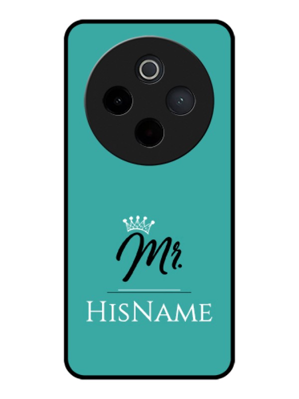 Custom Vivo T4 5G Custom Glass Phone Case - Mr With Name Design