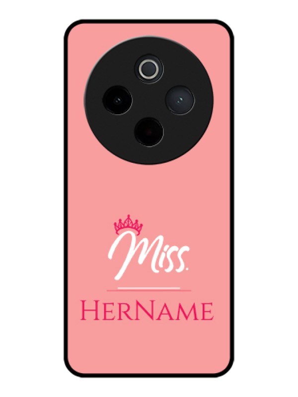 Custom Vivo T4 5G Custom Glass Phone Case - Mrs With Name Design