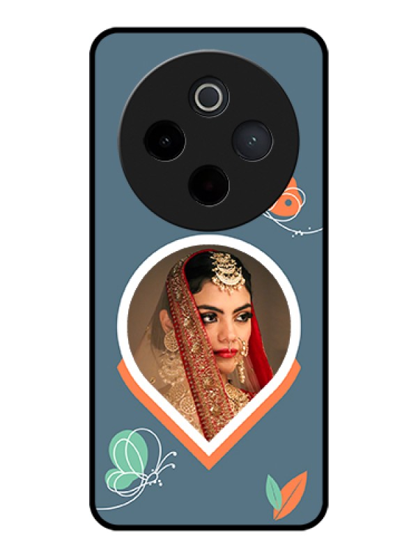 Custom Vivo T4 5G Custom Glass Phone Case - Droplet Butterflies Design