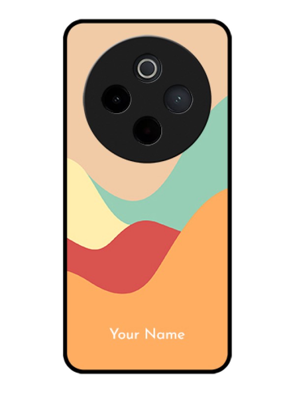 Custom Vivo T4 5G Custom Glass Phone Case - Ocean Waves Multi - Colour Design
