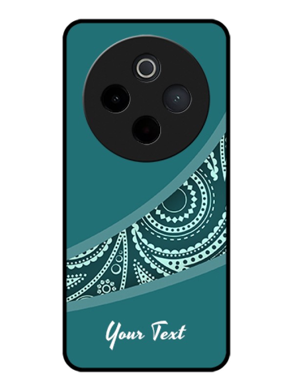 Custom Vivo T4 5G Custom Glass Phone Case - Semi Visible Floral Design