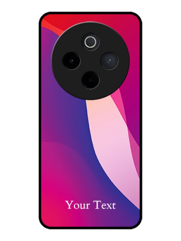 Custom Vivo T4 5G Custom Glass Phone Case - Digital Abstract Overlap Design