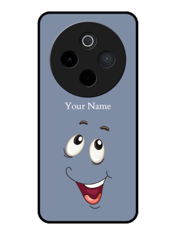 Custom Vivo T4 5G Custom Glass Phone Case - Laughing Cartoon Face Design