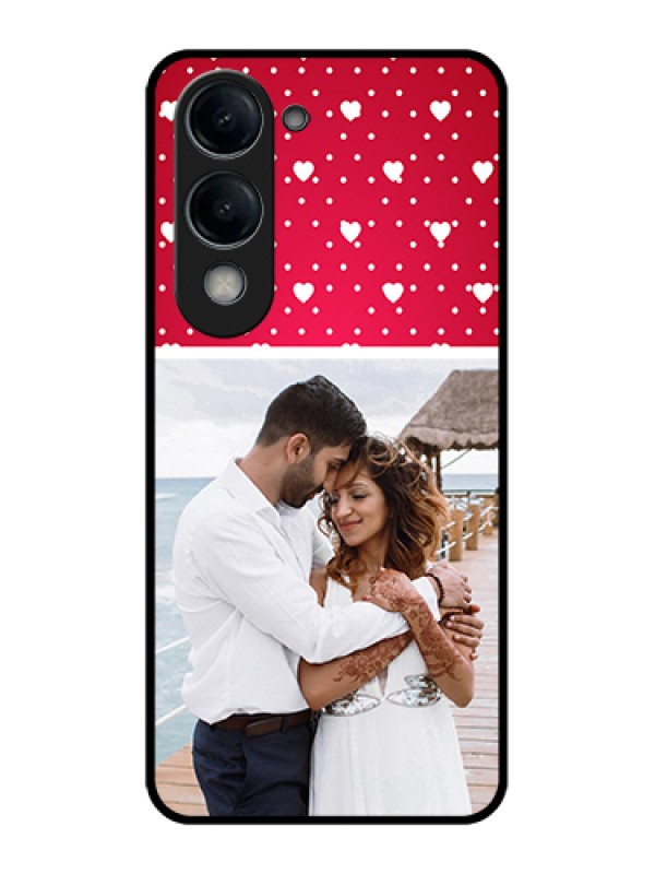 Custom Vivo T4 Lite Custom Glass Phone Case - Hearts Mobile Case Design