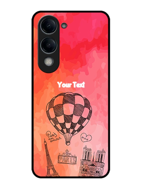 Custom Vivo T4 Lite Custom Glass Phone Case - Paris Theme Design