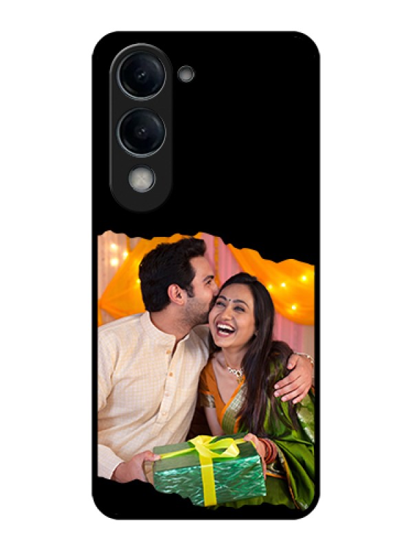 Custom Vivo T4 Lite Custom Glass Phone Case - Tear - Off Design