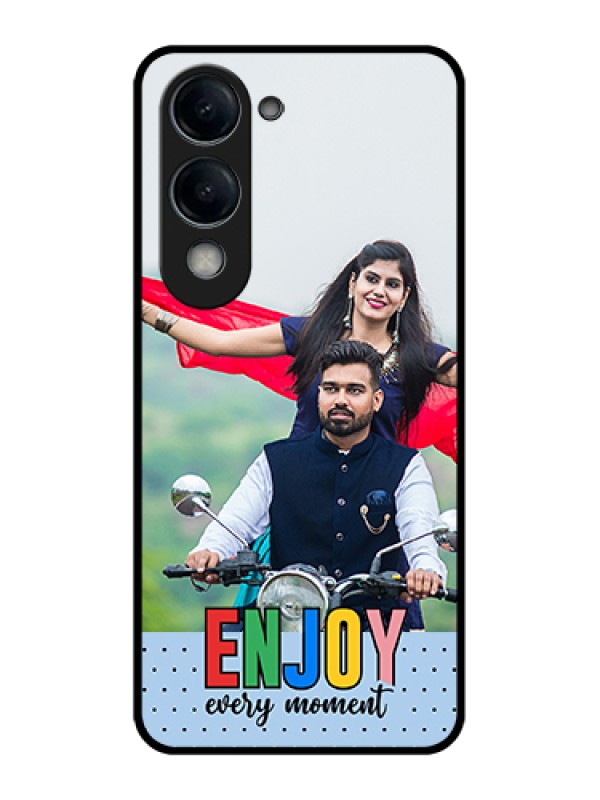 Custom Vivo T4 Lite Custom Glass Phone Case - Enjoy Every Moment Design