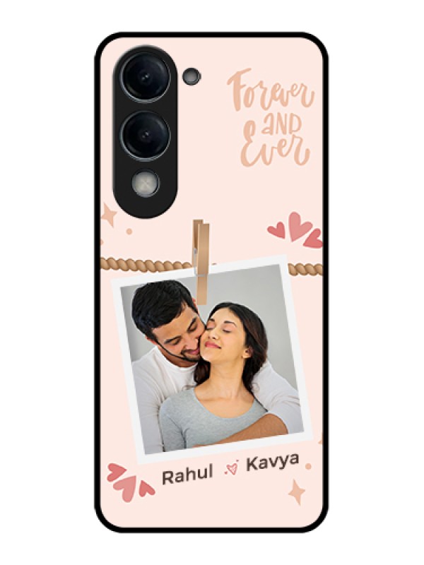 Custom Vivo T4 Lite Custom Glass Phone Case - Forever And Ever Love Design