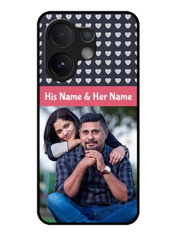 Custom Vivo T4 Pro 5G Custom Glass Phone Case - Love Symbols Design
