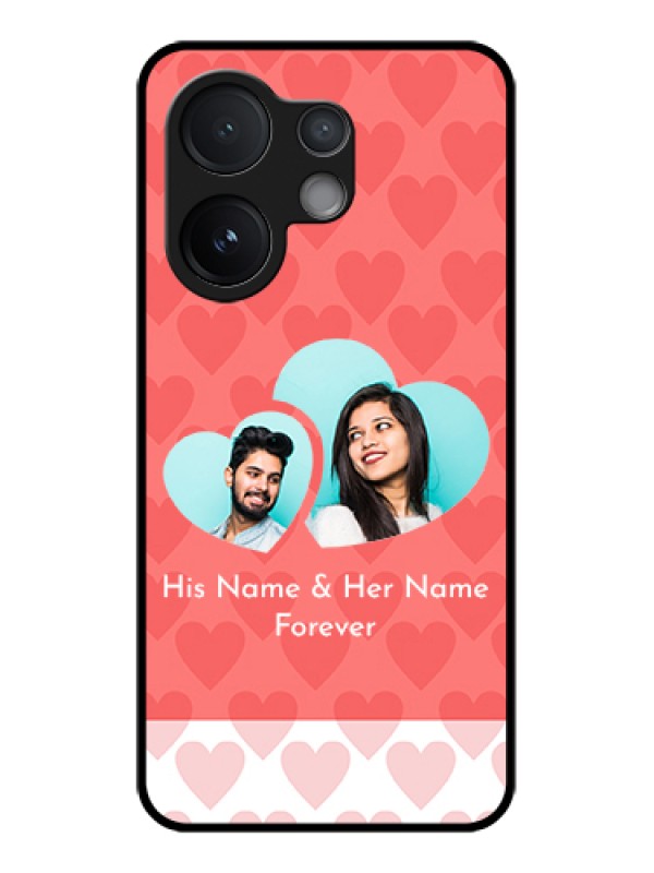Custom Vivo T4 Pro 5G Custom Glass Phone Case - Couple Pic Upload Design