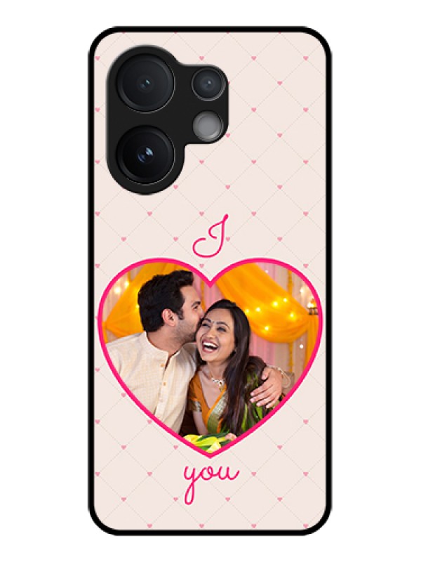 Custom Vivo T4 Pro 5G Custom Glass Phone Case - Heart Shape Design
