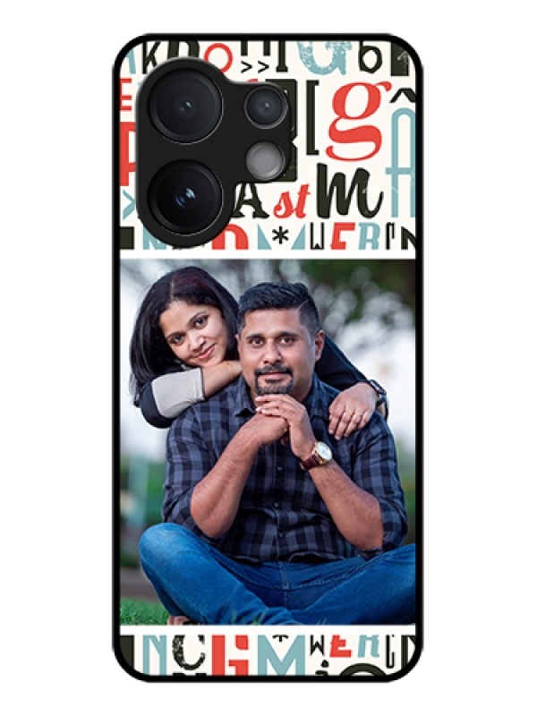 Custom Vivo T4 Pro 5G Custom Glass Phone Case - Alphabet Design