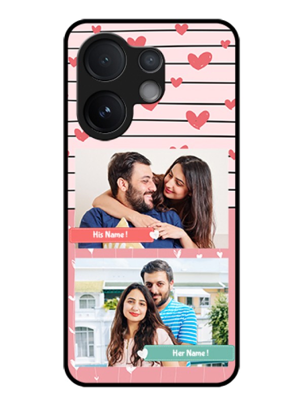 Custom Vivo T4 Pro 5G Custom Glass Phone Case - Photo With Heart Design