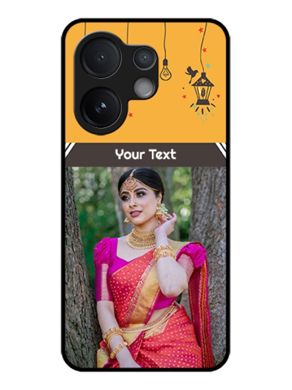 Custom Vivo T4 Pro 5G Custom Glass Phone Case - With Family Picture And Icons