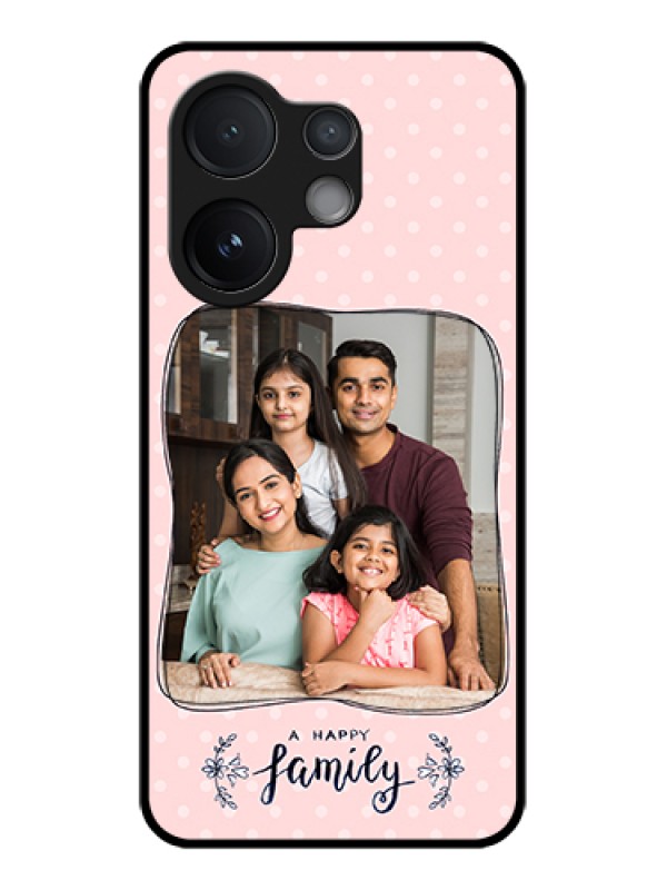 Custom Vivo T4 Pro 5G Custom Glass Phone Case - Family With Dots Design