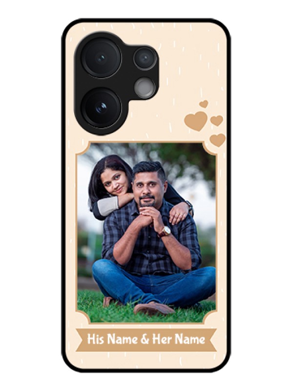 Custom Vivo T4 Pro 5G Custom Glass Phone Case - With Confetti Love Design