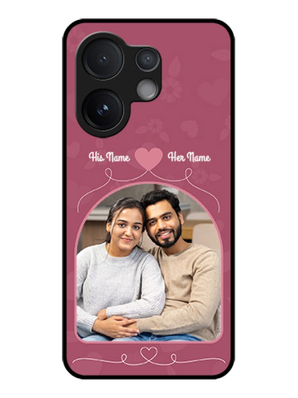 Custom Vivo T4 Pro 5G Custom Glass Phone Case - Love Floral Design