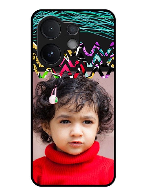 Custom Vivo T4 Pro 5G Custom Glass Phone Case - Neon Abstract Design