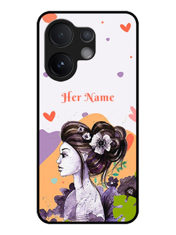 Custom Vivo T4 Pro 5G Custom Glass Phone Case - Woman And Nature Design