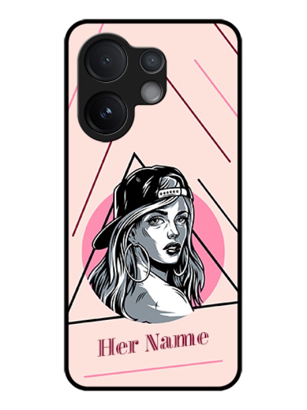 Custom Vivo T4 Pro 5G Custom Glass Phone Case - Rockstar Girl Design