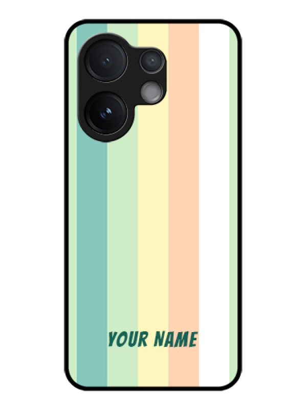 Custom Vivo T4 Pro 5G Custom Glass Phone Case - Multi - Colour Stripes Design