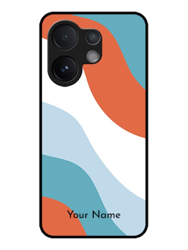 Custom Vivo T4 Pro 5G Custom Glass Phone Case - Coloured Waves Design