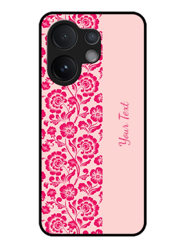 Custom Vivo T4 Pro 5G Custom Glass Phone Case - Attractive Floral Pattern Design