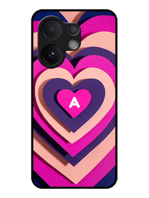 Custom Vivo T4 Pro 5G Custom Glass Phone Case - Cute Heart Pattern Design