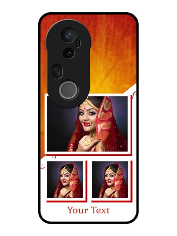 Custom Vivo T4 Ultra 5G Custom Glass Phone Case - Wedding Memories Design